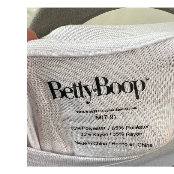 Betty Boop White T-Shirt Size Medium - Picture 3 of 4